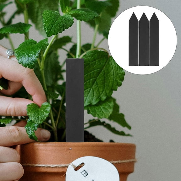 TABLZONE 6Pcs Elegant Slate Garden Stakes Reusable Plant Tags for Outdoor Garden Flower Vegetable Use