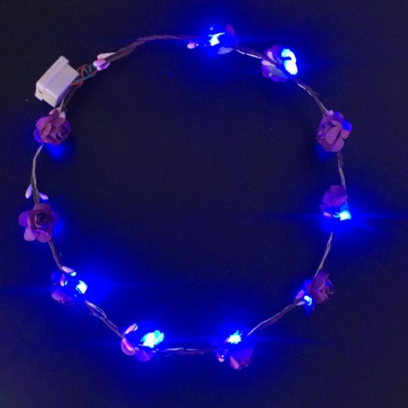 TABLZONE 6 Pieces Flower Headpiece Wreaths for Party, Costume, Photo Props, Assorted Colors Included, Floral Hair Accessories Set