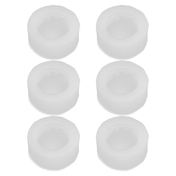 TABLZONE 6Pcs Macaron Silicone Mold Transparent Foodgrade Nonstick Baking Moulds for DIY Cakes