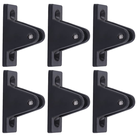 TABLZONE 6pcs Black Nylon Mountain Shaped Bimini Top Mounting Hardware Hinge