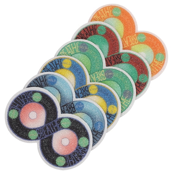 TABLZONE 6Pcs Relief Soothing Stickers Multi Paper Calm Down Adhesive Design Phone Back Decorations