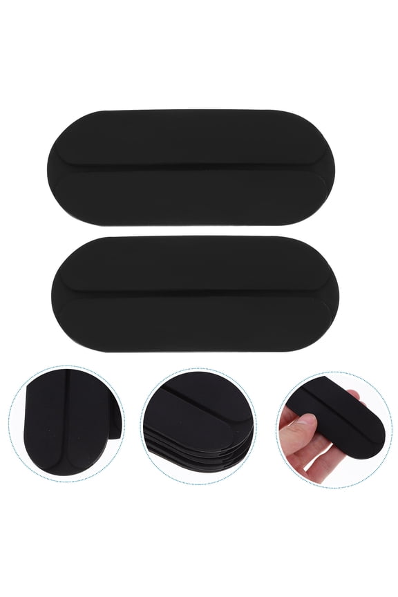 6Pcs Shoulder Push Up Pads Black Silicone Invisible Complement Shape Women Dancing