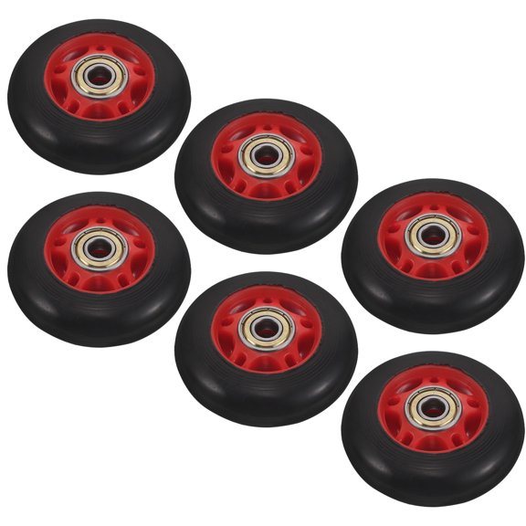 TABLZONE 6Pcs Silent Roller Wheels for Exercise Bikes and Gym Equipment Easy Installation Design