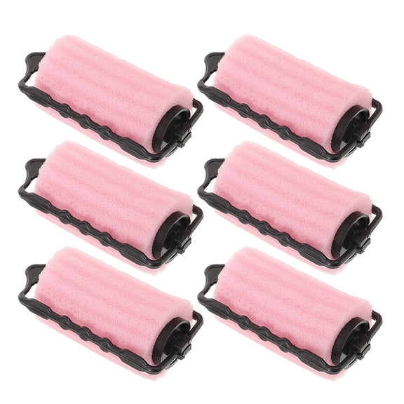 TABLZONE Hair Rollers 6 Pcs Soft Sponge Curlers for Easy, Versatile, and Time-Saving Styling at Home or Travel