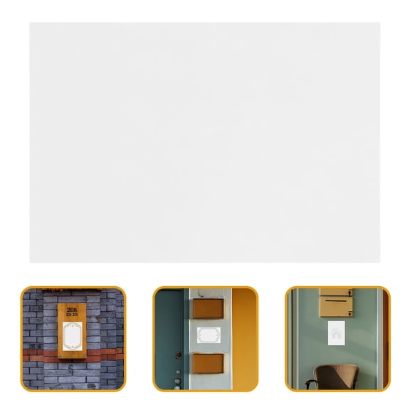 TABLZONE 6pcs Bulk Sublimation Blanks Aluminum Sign White for Home Decor
