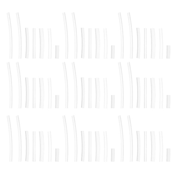 TABLZONE 70Pcs Transparent Heat Shrink Shoelace Ends Tips for DIY Shoelace Repair and Protection