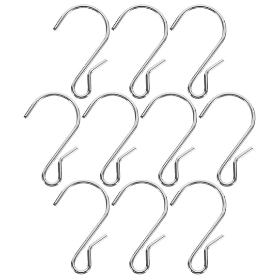 TABLZONE 72Pcs S Shaped Hook Plated Silver Metal Kitchen Hanging Hanger for Pots Pans Utensils