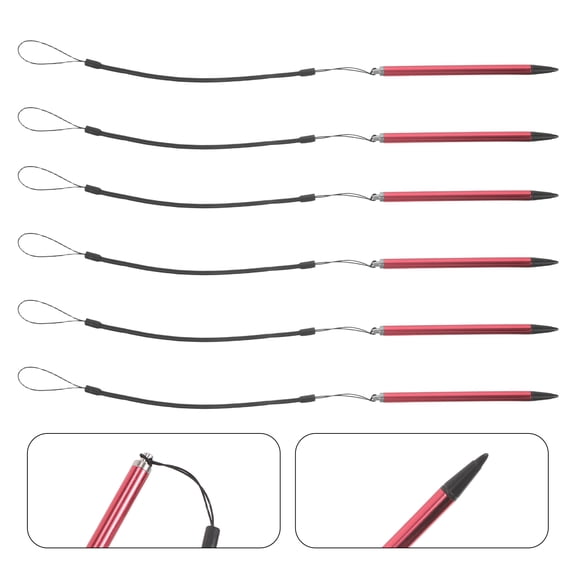 TABLZONE 8Pcs Ergonomic Stylus Pens with Tether for Office and Digital Art