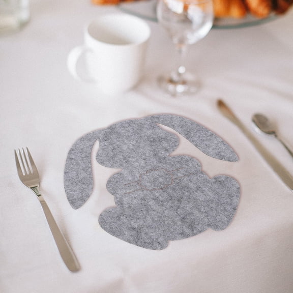 TABLZONE 8Pcs Adorable Cutlery Pouch Nonwoven Fabric Bunny Shaped Cutlery Bags for Home Users