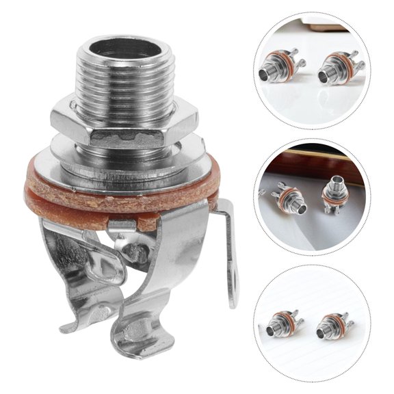 TABLZONE Metal Guitar Bass Output Jack Mono Socket Instrument Jack Accessory