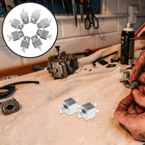 TABLZONE 8Pcs Welding Clamp Silver Heavy Duty Welding Clip for Welder Durable Reliable Connection