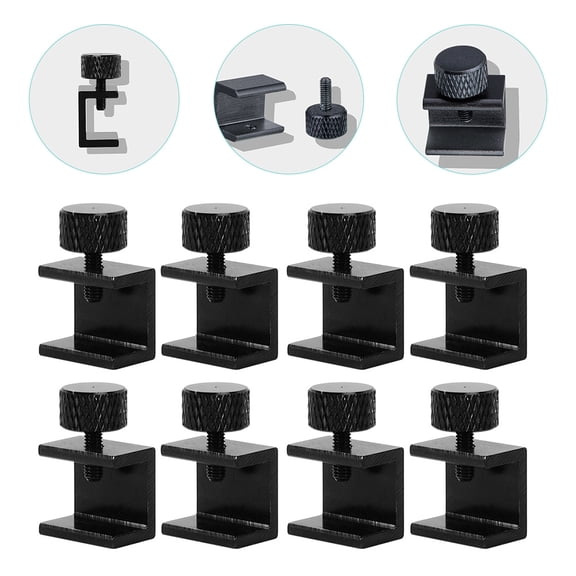 TABLZONE 8Pcs Printing Fixation Clamps for Hot Bed Glass Strong Aluminum Alloy Clips