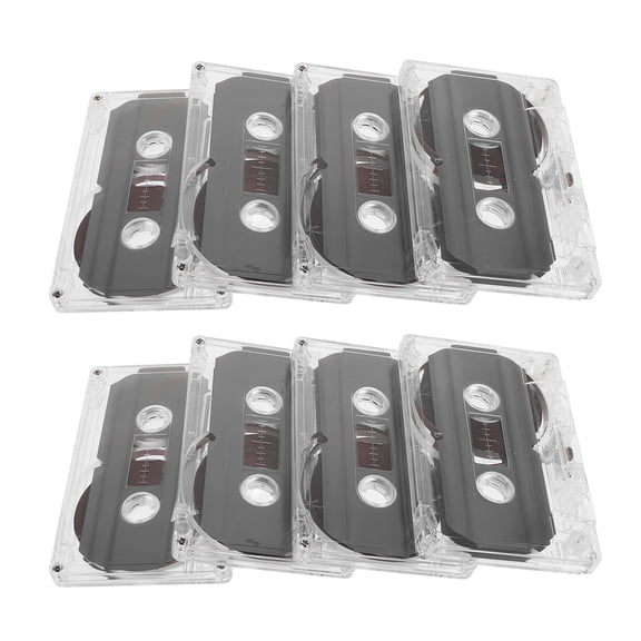 TABLZONE 8Pcs Recordable Blank Cassette Tapes for DIY Audio Projects and Music Recording Use