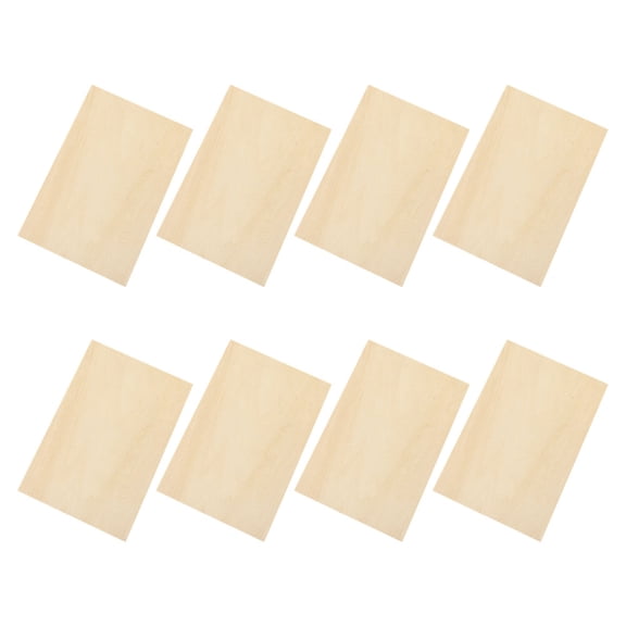 TABLZONE Natural Beige Basswood Sheets Ultrathin Rectangular Wood Panels for Painting, Engraving, Crafting, and Home Decor