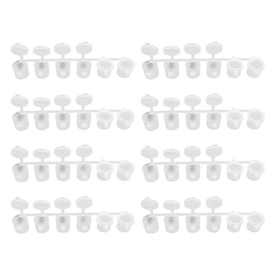 TABLZONE 8pcs Clear Craft Storage Containers For Painting Efficiency In DIY Art Projects At Home