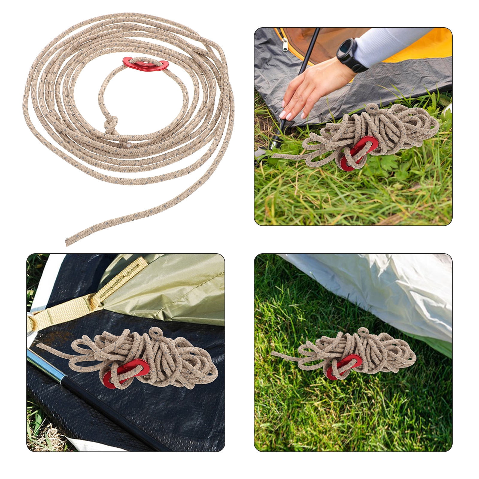TABLZONE 8Pcs Outdoor Camping Hanging Rope with High Reflectivity and ...