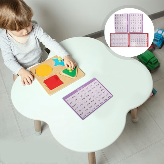 TABLZONE Multiplication Division Kit Double-Sided Whiteboard for Daily Use Assorted