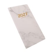 TABLZONE 2027 A6 Weekly Planner Notebook, White Calendar Organizer Book for Appointments, Notes, Goals, School, Office Use