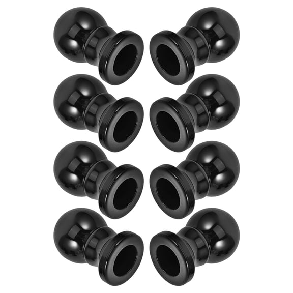 TABLZONE Black ABS Flagpole Finial Topper for Flagpole - Stable, Weather-Resistant, Elegant Design