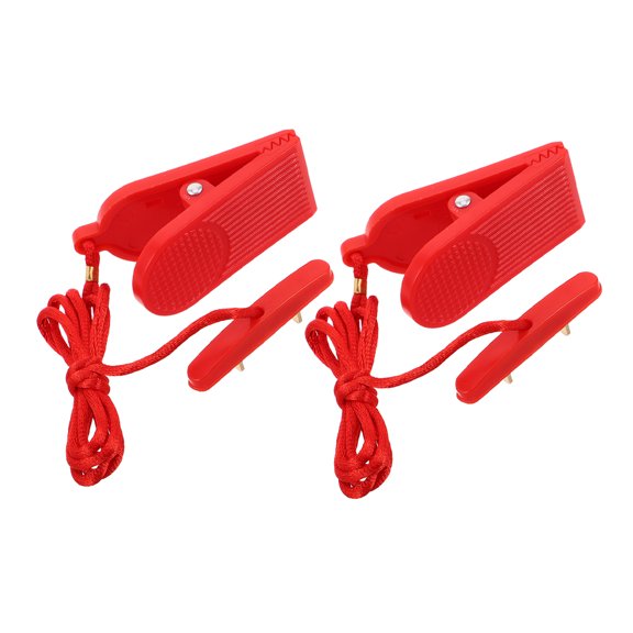 TABLZONE Accessories for Treadmills Treadmill Safety Key Replacement Emergency Stop Key Red Plastic 2Pcs