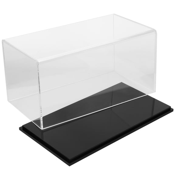TABLZONE Clear Acrylic Display Box for Models and Figurines with Detachable Lid and Space Saving Design