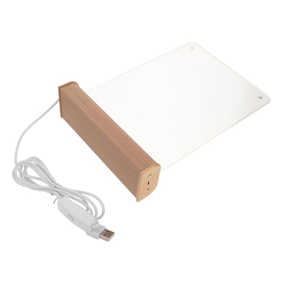 TABLZONE Acrylic Picture Frame with Wood Base for Tabletop Photo Holders and Menu Displays