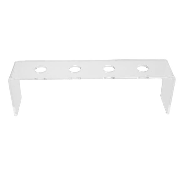 TABLZONE Clear Acrylic Wine Stopper Display Rack with Elevated Riser for Stylish and Elegant Home Bar Presentation