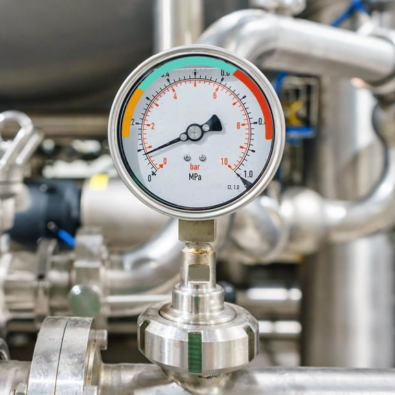 TABLZONE Adhesive Pressure Instrument Label with Easy Installation and Colorcoded Pressure Levels