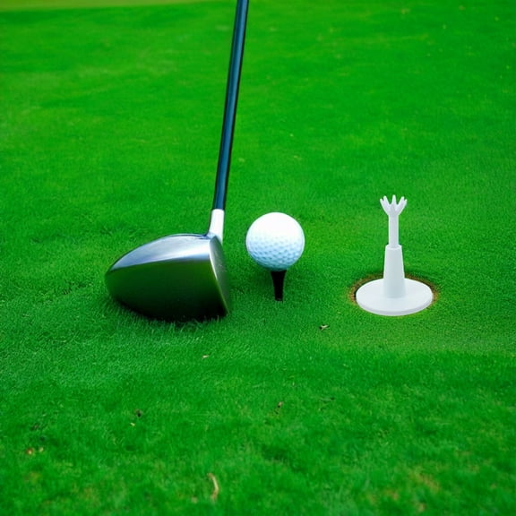 TABLZONE Portable Golf Practice Tees Set, Lightweight Training Accessories, 2 Pieces for All Skill Levels and Outdoor Use