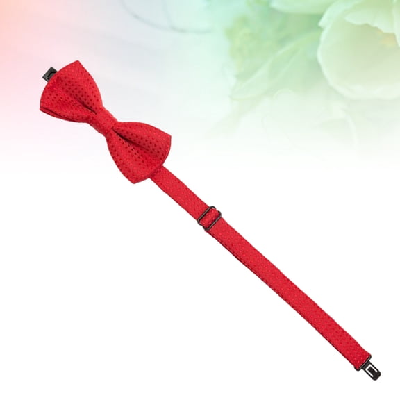 TABLZONE Adjustable Red Polyester Cat Bow Tie, Stylish Bowknot Collar Accessory for Cats, 1 Piece
