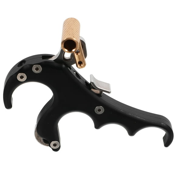TABLZONE Adjustable Trigger Position Archery Finger Protector Black 1Set for Outdoor Shooting