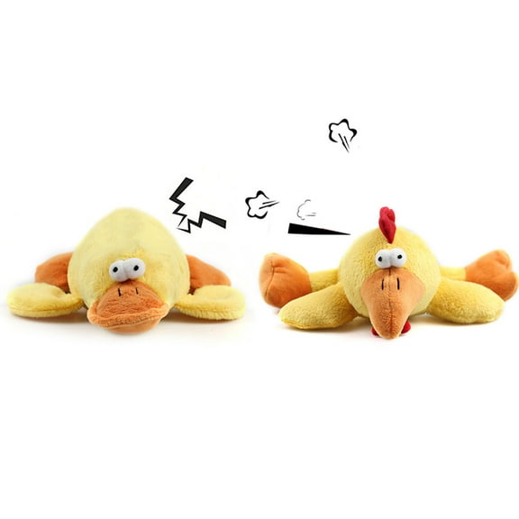TABLZONE Cute Yellow Chicken Plush Toy for Pets, Squeaky Sound, Perfect for Chewing and Playing, 7 Inches