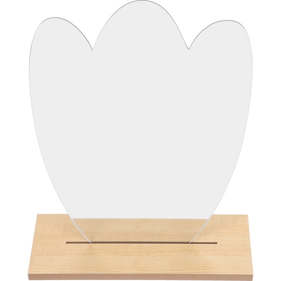 TABLZONE Desk Makeup Mirror Decorative Desk Mirror Multi Wood 1Pack Use