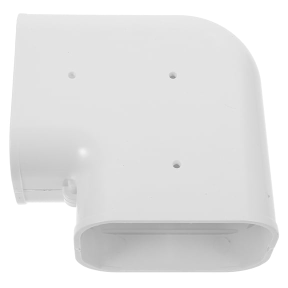 TABLZONE Air Conditioner Flat 90 Degree Duct Cover PVC Tube Cover White for Wall Installation