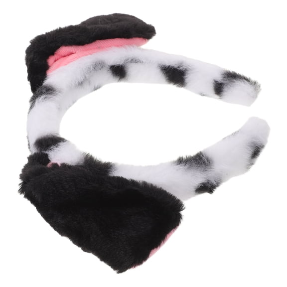 TABLZONE Plush Dalmatian Animal Ear Headband for Cosplay, Party, Costume, Dress Up and Fun Accessories