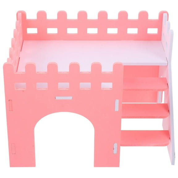 TABLZONE Decorative Double Layer Hamster Hideout House for Small Pets