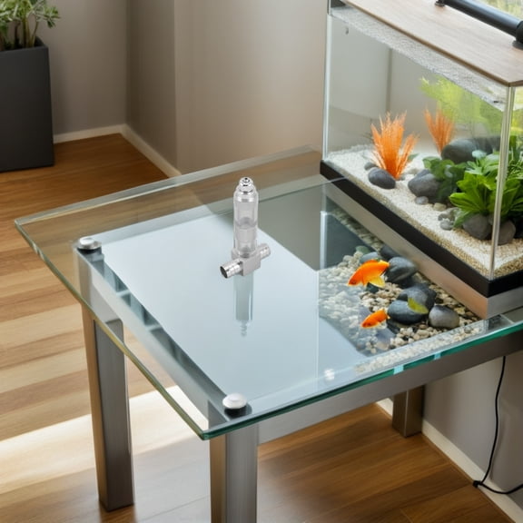 TABLZONE Aquarium Co2 Diffuser with Stainless Steel Atomizer and Check Valve for Planted Freshwater Tanks