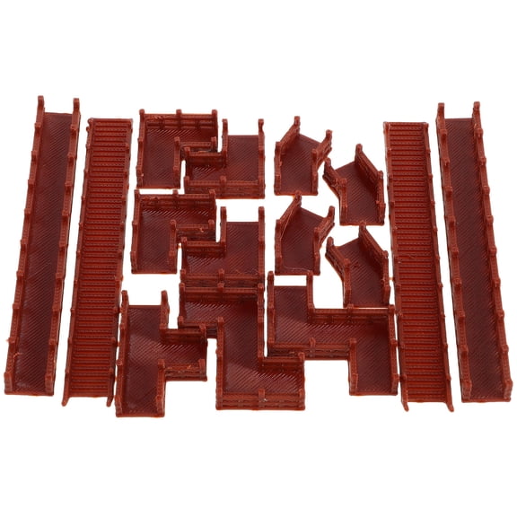 TABLZONE Plastic Ancient Architecture Model with Extended Stairs for Aquarium Decor