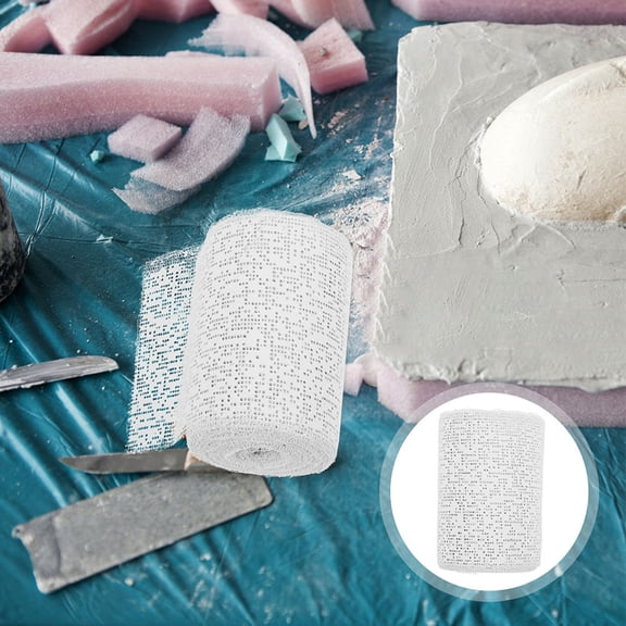 TABLZONE Artisan Plaster Gauze for Belly Casts Sculpture and Scenery Construction Lightweight White Cloth