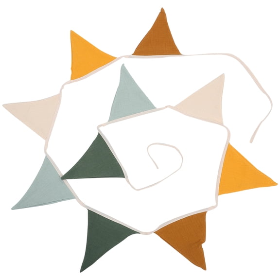 TABLZONE 1Set Wedding Party Triangle Gar Cotton Assorted Color Bunting