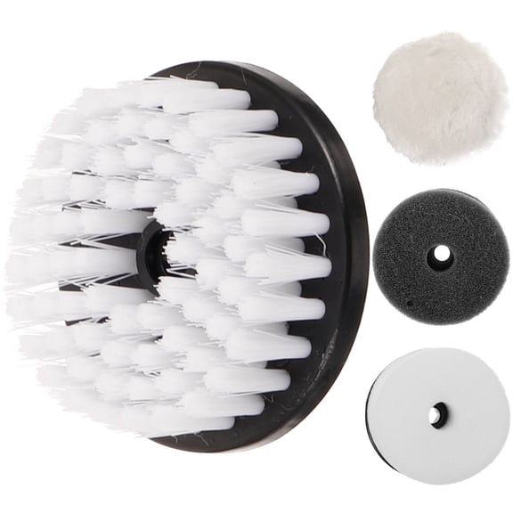 TABLZONE 4Pcs Electric Shoe Polisher Brush Set for Home Use Assorted Colors