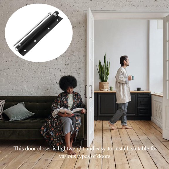 TABLZONE Automatic Door Closer with Built in Spring Buffer for Quiet Door Closing