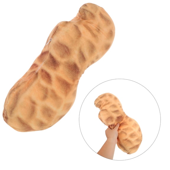 TABLZONE Khaki Peanut-Shaped Back Support Pillow with Plush Cotton Filling, Soft Cushion for Parent Comfort and Relaxation, 1 Piece