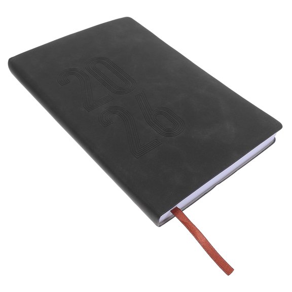 TABLZONE 2026 Monthly and Weekly Planner Black Notebook, Paper Organizer for Scheduling, Writing, and Effective Time Management