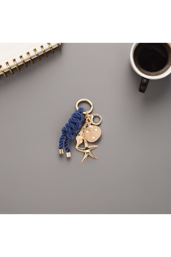 Backpack Ocean Charm Keychain Nautical Knot Charm Keyring Rectangular Multi 1Pack