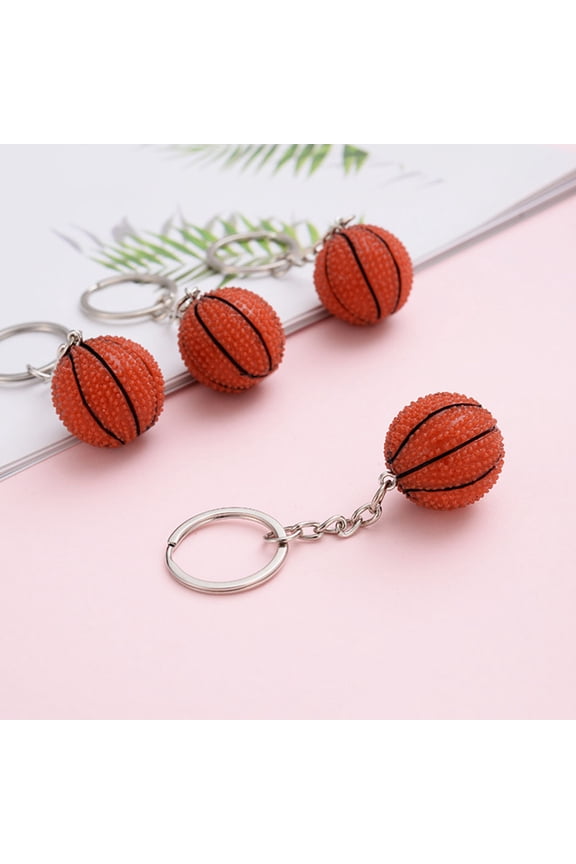 Basketball Keychain for Keys and Bags, Lightweight Sports Accessory and Key Holder