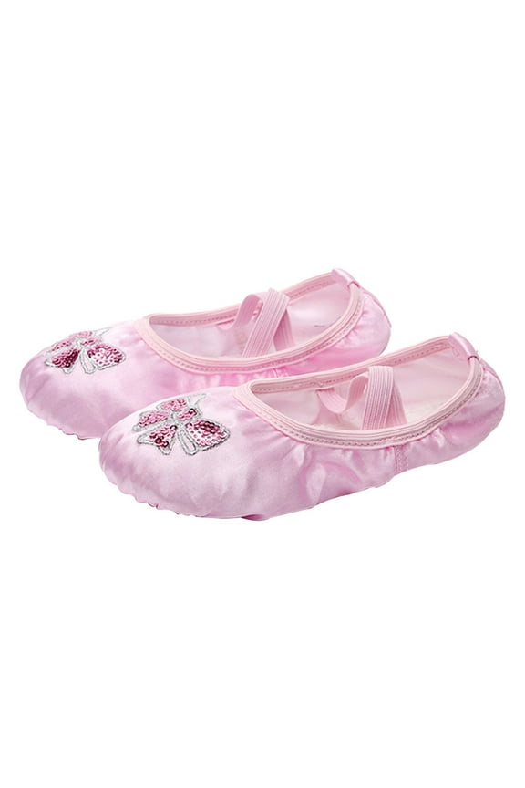 Toddler Ballet Shoes Split Sole Soft Sole Dance Sneakers for Girls and Boys 1 Pair
