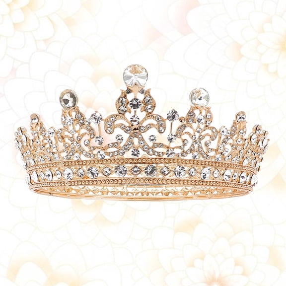 TABLZONE Crystal Hair Vine with Rhinestone Accents in Golden Alloy for Wedding Hair Style