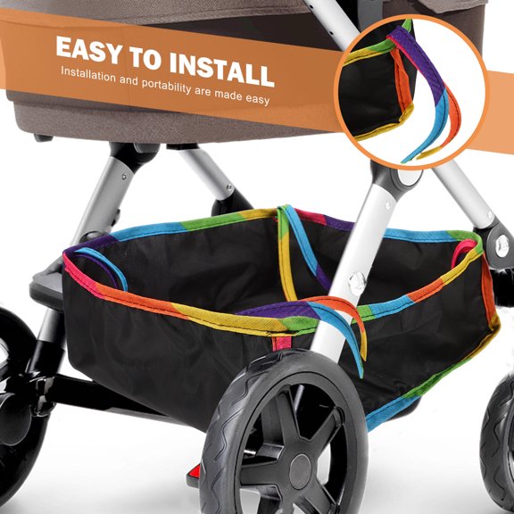 TABLZONE Basket for Baby Stroller Simple Design Storage 1Pack