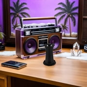 TABLZONE Bass Reflex Port Tube ABS Black Enhances Sound Clarity Reduces Distortion